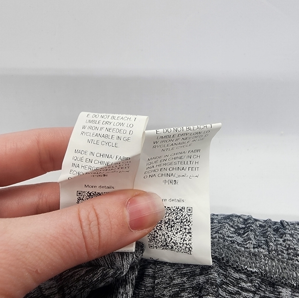 NWOT Grey Marled Cami Crop Top & Leggings Casual Athleisure Outfit Set - Picture 6 of 6